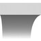Ekena Millwork 4-in. W x 28-in. D x 40-in. H Westlake Architectural Grade PVC Knee Brace BRCP04X28X40WTL - alternate 5